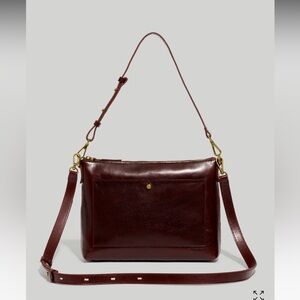 Elegant Brown Leather Shoulder Bag